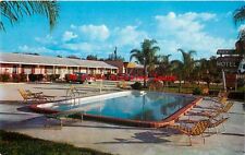 FL, Sebring, Florida, Charbel Motel, Swimming Pool, Dexter Press No 6192B picture