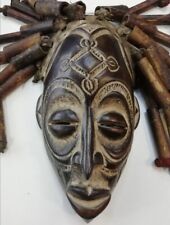 african tribal wall wooden mask from Angola picture