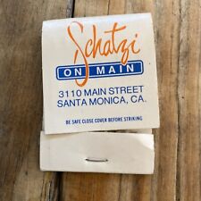 Schatzi On Main Santa Monica CA Collectible Vintage Matchbook Cover picture
