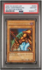 Right Arm of the Forbidden One LOB-E099 1st Edition Ultra Rare - YuGiOh PSA 10 picture