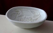 Antique 19c Ironstone  Jelly / Pudding Mold  Lily Flower pattern picture