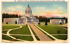 Postcard Olympia WA Temple of Justice, Insurance and Admin. Buildings  picture