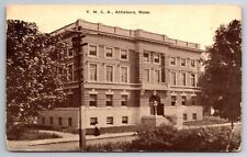 Antique Vtg Postcard Masonic Temple and Y.M.C.A. Attleboro, Massachusetts p1912 picture