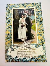Antique Postcard Sweetheart Days Romantic COUPLE #473 picture