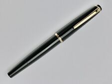 MONTBLANC MEISTERSTUCK NO. 32 IN BLACK & GOLD WITH 14K GOLD NIB SIZE F - MINT picture