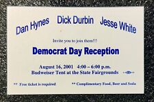 2001 Illinois State Fair Democrat Day / U.S. Sen. Dick Durbin / Ticket/Invite picture