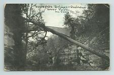 Concrete Bridge Stairway Deer Park La Salle Co Illinois Postcard picture