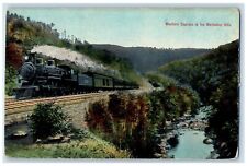 c1910 Western Express Berkshire Hills Locomotive Massachusetts Vintage Postcard picture