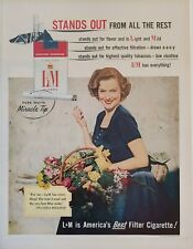 1955 vintage Laila Holiday l&m cigarettes print ad.  picture