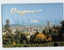 Postcard Portland with Mount Hood in the Background Oregon USA picture