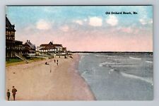 Old Orchard Beach ME-Maine, View Of Beach Area, Antique Vintage Postcard picture