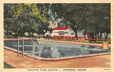 LITTLEFIELD, AZ  Arizona BEAVER DAM LODGE  Roadside POOL Mohave Co 1942 Postcard picture