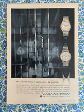 Vintage 1959 Hamilton Watch Print Ad picture