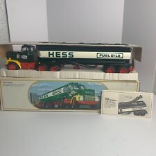 VINTAGE 1984 HESS FUEL OIL TANKER TRUCK BANK Original Box - MUST SEE picture