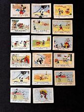 17 Card Lot 1942 Mickey Mouse Minnie Disney Saturnino Calleja mini Comic picture