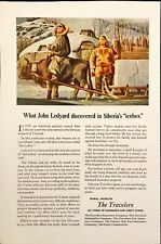 1946 The Travelers Insurance John Ledyard Siberia  Icebox Vintage Print Ad picture