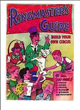 RINGMASTER'S GUIDE  [1956 GD]  GIVEAWAY  --BUILD YOUR OWN CIRCUS-- picture