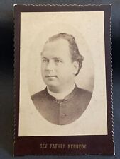 Reverend Father Kennedy Antique Cabinet Card Photo 1890s Catholic Church picture