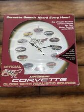 Feldstein 50th Anniversary Chevrolet Corvette Clock - 13” - Brand New  picture