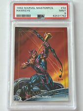 1992 SkyBox Marvel Masterpieces #34 Hawkeye PSA 9 MINT picture