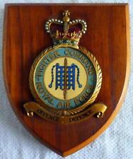 Vintage RAF Royal Air Force Fighter Command Squadron Station Crest Shield Plaque picture