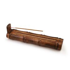 Incense Burner - Bamboo Holder and Storage - 12 inches picture