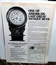 1978 Pony Express Calendar Clock Original Print Ad vintage picture