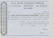 Fall River Railroad Co. - Railroad Stocks picture