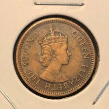 1955 East Caribbean States 1/2 Half Cent  Bronze Coin-20MM-KM#1-MINTAGE=500,000 picture