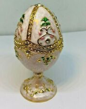 Enameled Bejeweled Pink Royal Egg Trinket Box   picture