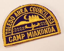 Vintage Purple Toledo Area Council Camp Miakonda Boy Scout BSA Camp Patch picture