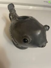 Antique? Asian Koi Fish Teapot Pewter Pot Silver Metal Teapot Please Read As Is picture