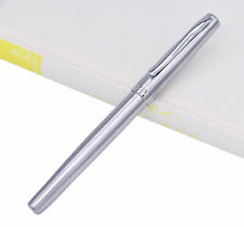 Duke 209 Silver Stainless Steel Fountain Pen 22KGP Medium Nib Writing Pen picture