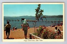 Lake Tahoe CA-California, King's Beach Area Scenic View, Vintage c1966 Postcard picture