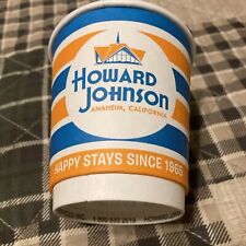 Vintage HOWARD JOHNSON Wax Paper Coffee Cup Restaurant Drive In 3 3/4 Unused picture