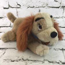 Disney Lady And The Tramp Lay-Down 12” Plush Cocker Spaniel Beanbag Stuffed Toy  picture