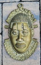 Mid Century 3-Dimensional Benin African Tribal Bronze Mask 12