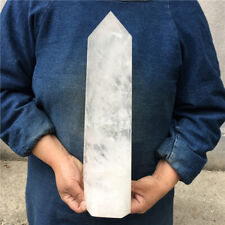 11.88LB TOP Natural clear quartz obelisk crystal wand point gem reiki healing picture