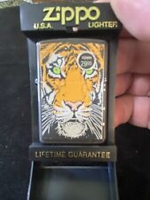 Vintage 1996 tiger face zippo lighter picture