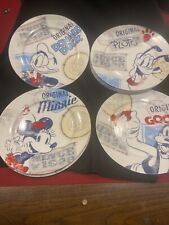 Disney Dinner Plates-1928 Americana -10.5-Donald Duck,Minnie,Pluto&Goofy-Set/8 picture