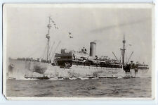 U.S.S. Zeelandia passenger ship, real photo postcard RPPC, oceanliner  picture