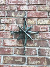 Turquoise Direction Star Cast Iron  Wall Decor Nautical Hanging Decor picture