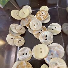 vintage shell buttons lot 50 Total picture