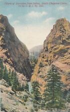 COLORADO CO - South Cheyenne Canon Pillars of Hercules From Below Postcard picture