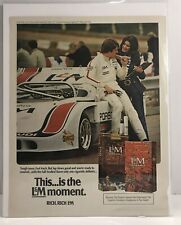 This Is The Moment L&M Vintage Cigarette Print Ad 1972 Porsche Sunoco Goodyear picture