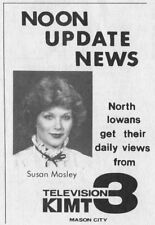 1983 MASON CITY,IOWA TV NEWS AD ~ SUSAN MOSLEY KIMT REPORTER in NORTHERN IOWA picture
