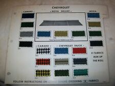 1970 Chevy Camaro Nova Pickup Pontiac Tempest Bonneville auto upholstery samples picture