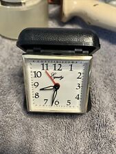 Vintage Equity Travel Alarm Clock Folding Case Working picture