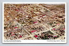 Aerial View Business Center Centro Comercial Tijuana Baja Calif Mexico Postcard picture