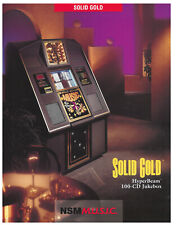 Solid Gold NSM Jukebox Arcade Flyer / Brochure / Ad / picture
